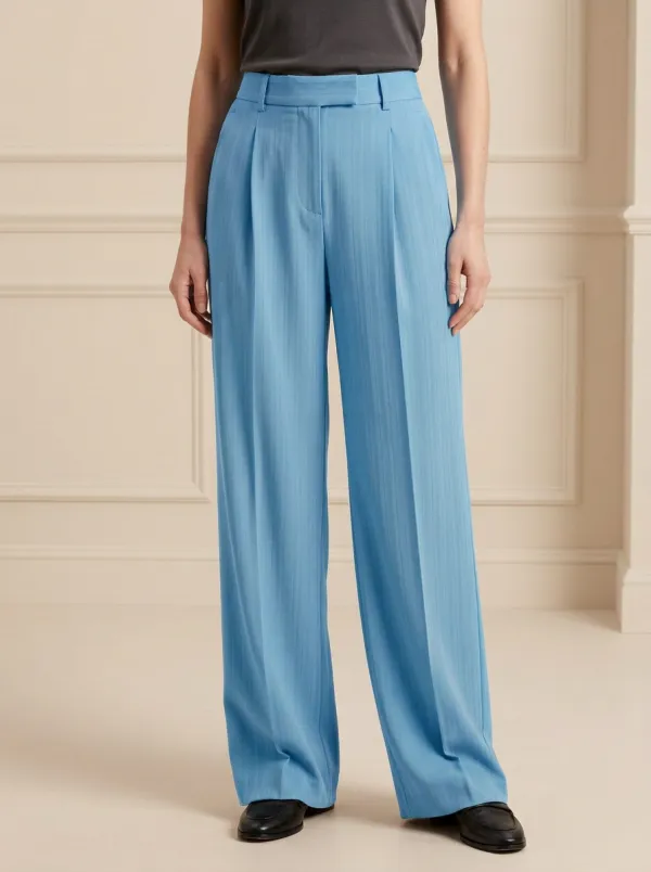 Minimalist High Rise Wide Leg Pants