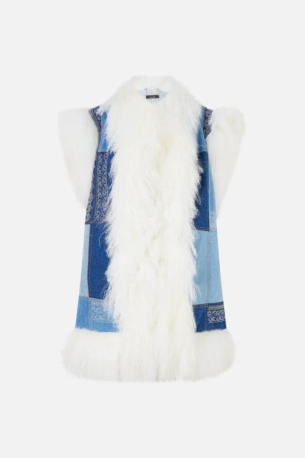 Oversized Shearling Gilet Jacket