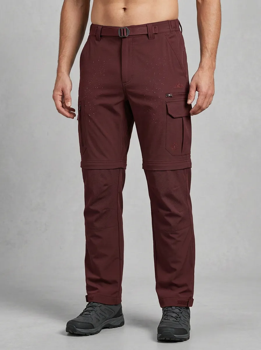 Men's Field Travel Waterproof Zip-Off Tactical Cargo Pants