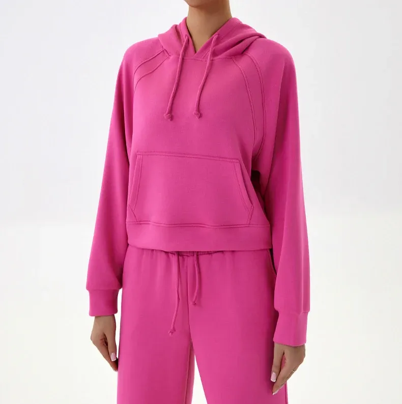 Curved Back Loose-Fit Hoodie