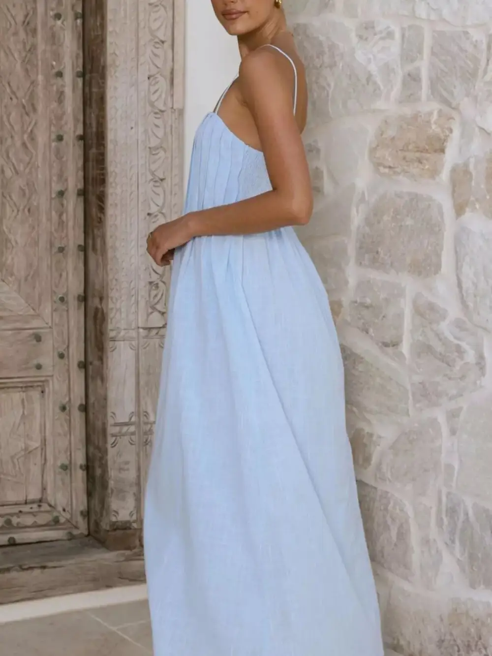 Elegant Pleated Casual Dress