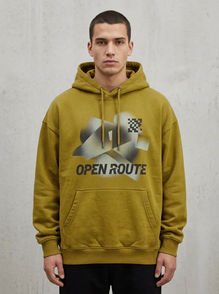 Modern Checkerboard Men's Graphic Hoodie