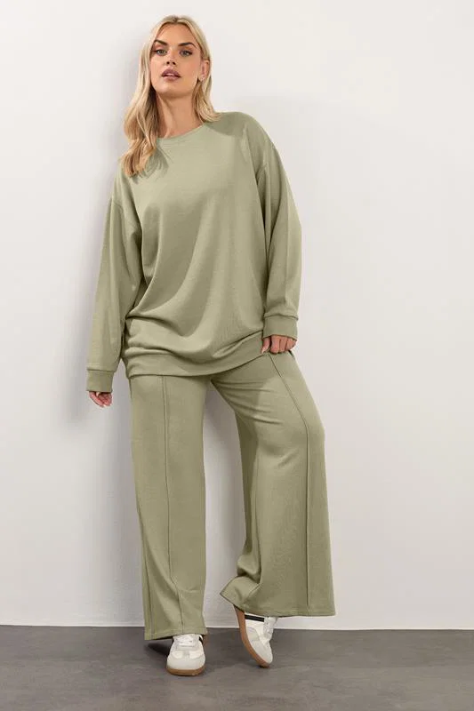 Light Khaki Green Sweatshirt detail 2