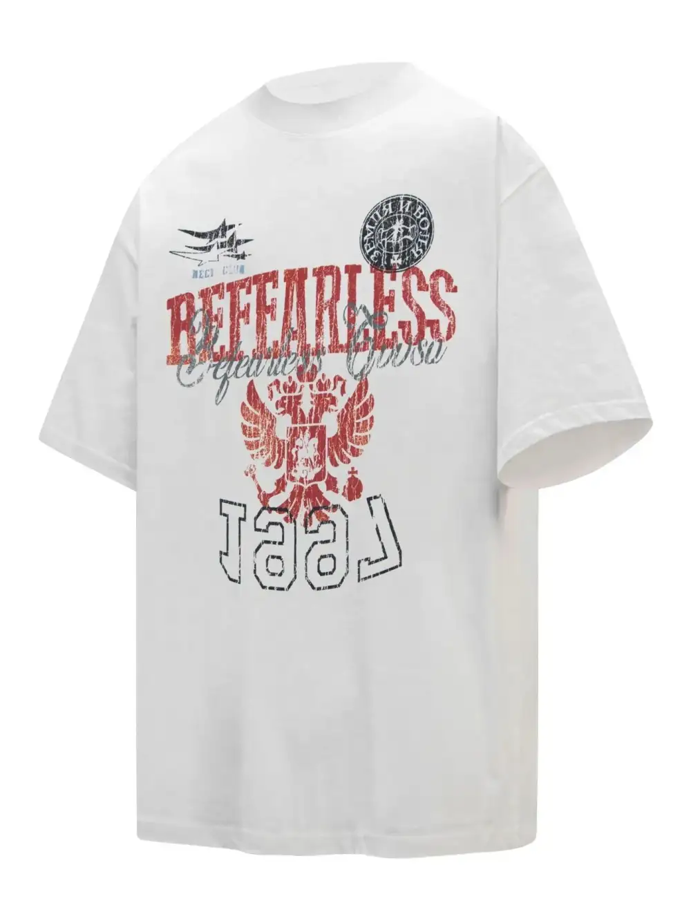 Letter Graphic Short Sleeve Crew Neck Tee