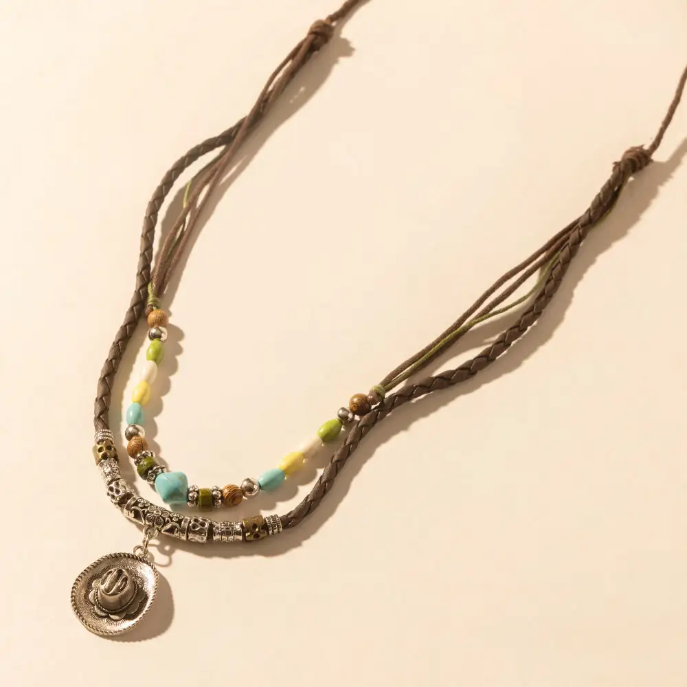 Detailed Necklace with Beaded Detail