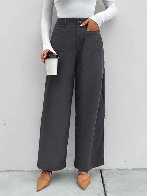 Corduroy Patch Pocket Pants