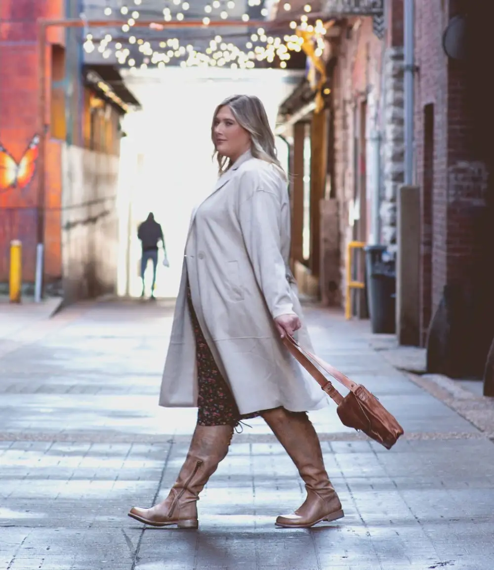 Side-Zip Lace-Up Wide-Calf Tall Boots