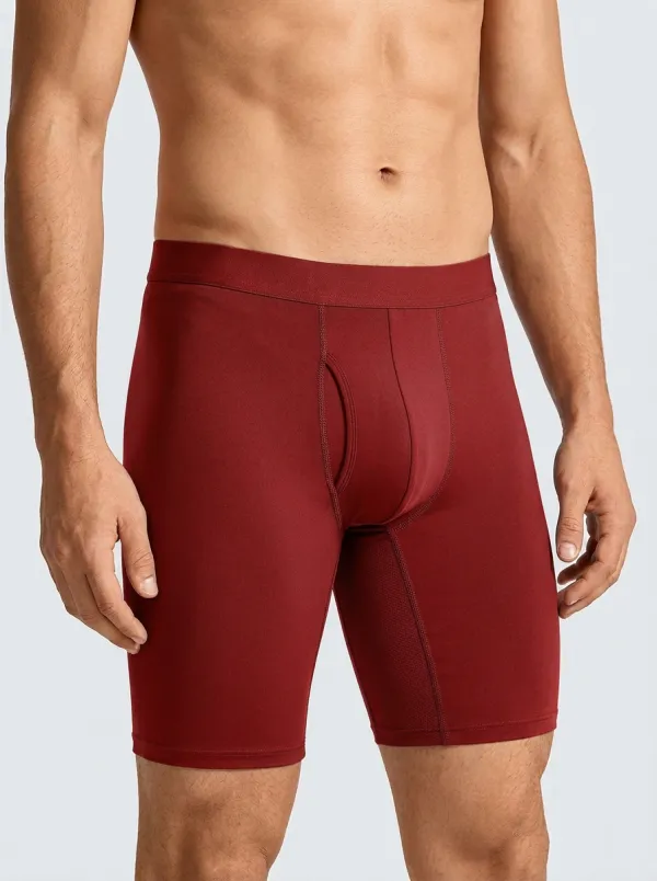 Men's Charcoal Grey Boxer Briefs with Functional Fly Boxer Briefs