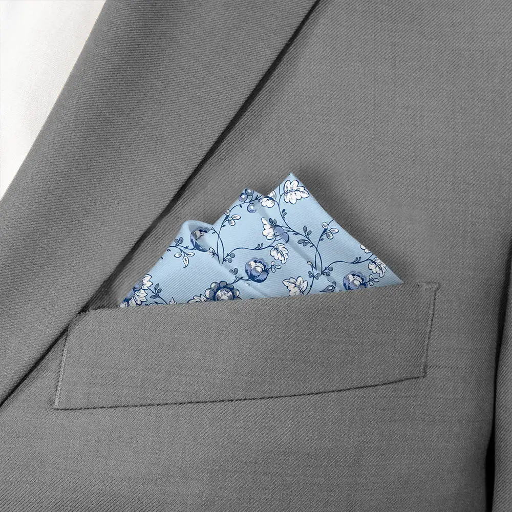 Refined Tailored Floral Pocket Square