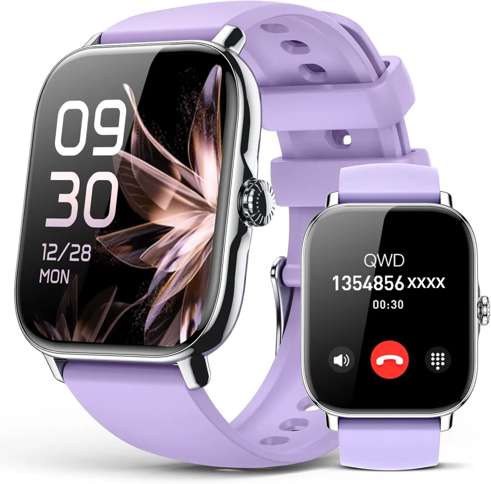 Smart Watch for Women Men- Answer/Make Call, 2025 IP68 Waterproof Fitness Step Tracker Watch with Sleep Monitor/Activity Counter/110+ Sport Mode, Smartwatch for Andriod iPhone iOS Samsung Compatible