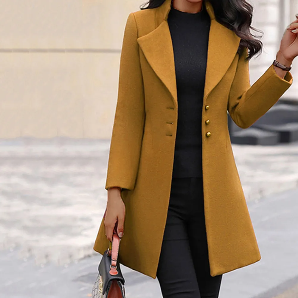 Fashion Lapel Slim Coat