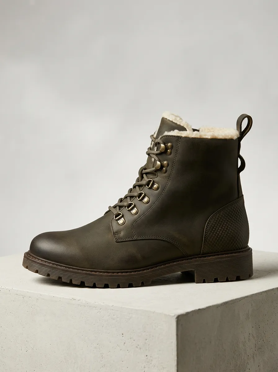 Easy-Wear Faux Fur Lined Fur Lined Finish Unisex Warm Boots