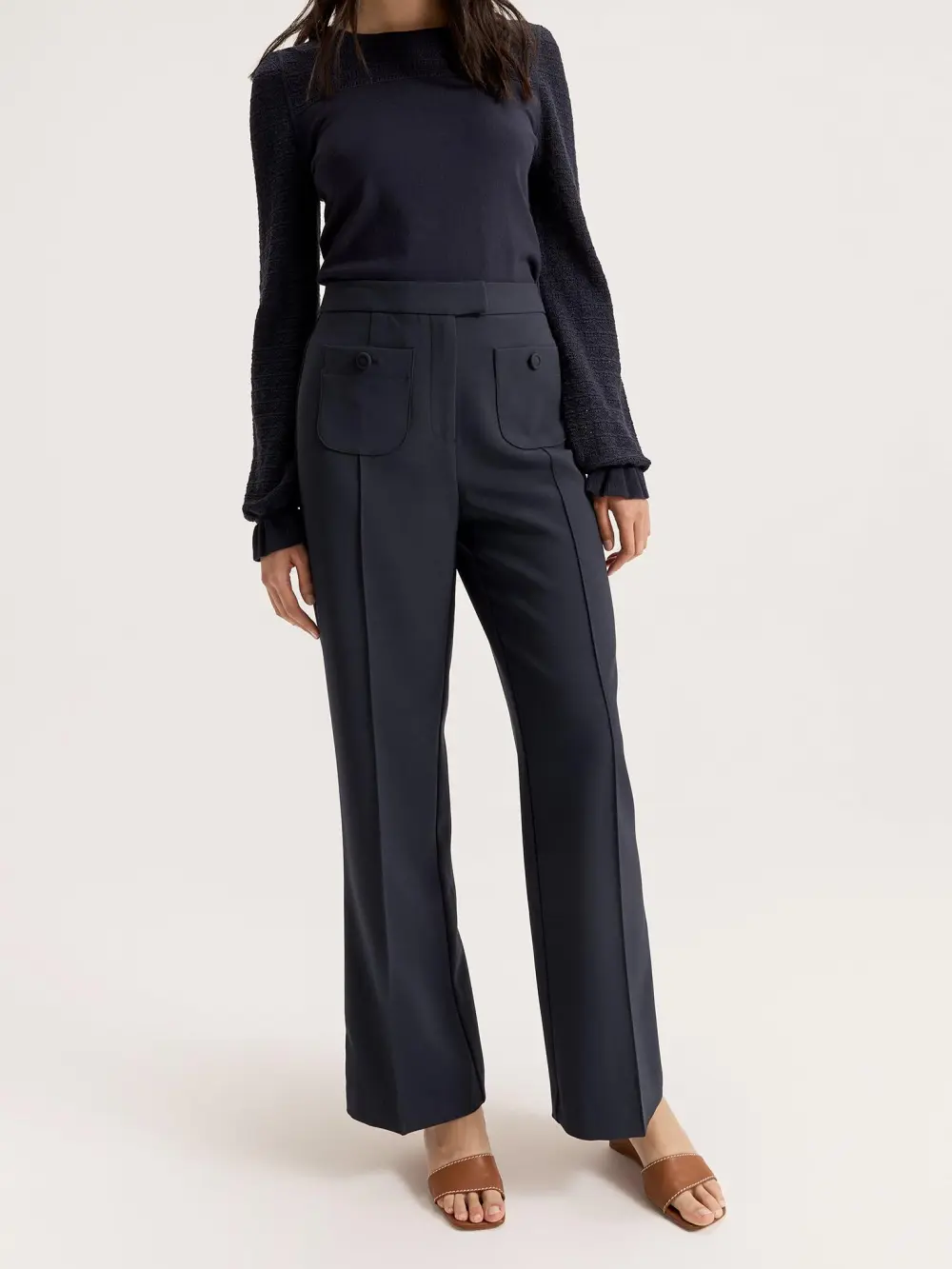 Navy Blue Relaxed Fit Jumper