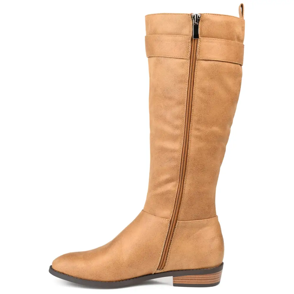Cushioned Strap Extra Wide Riding Boots