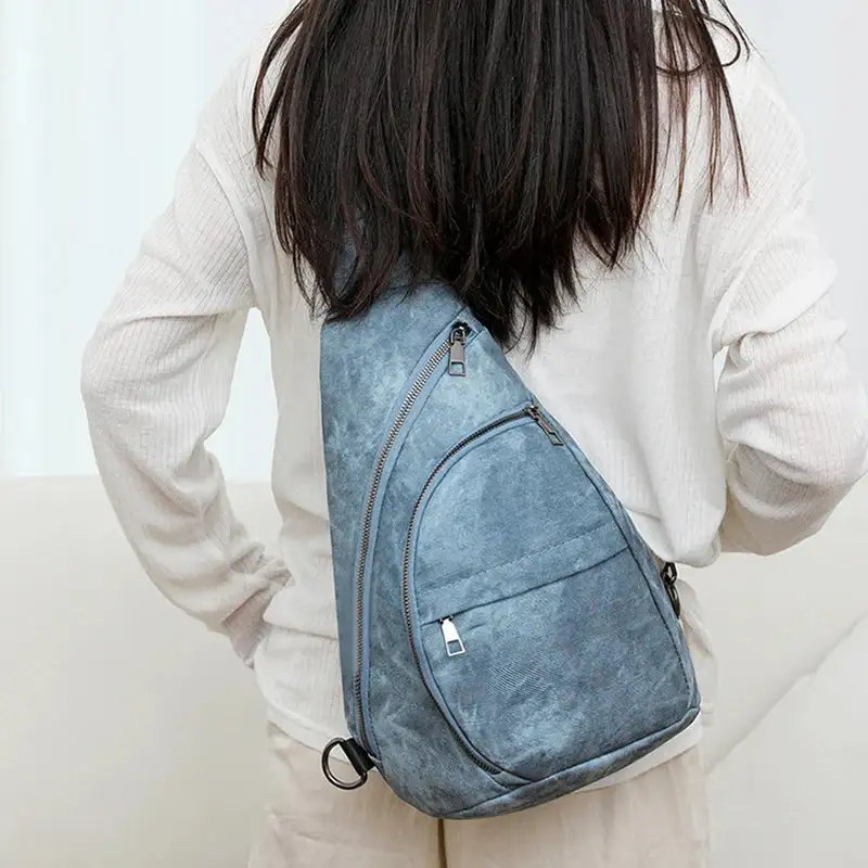 Effortless Everyday Tan Leather Sling Backpack