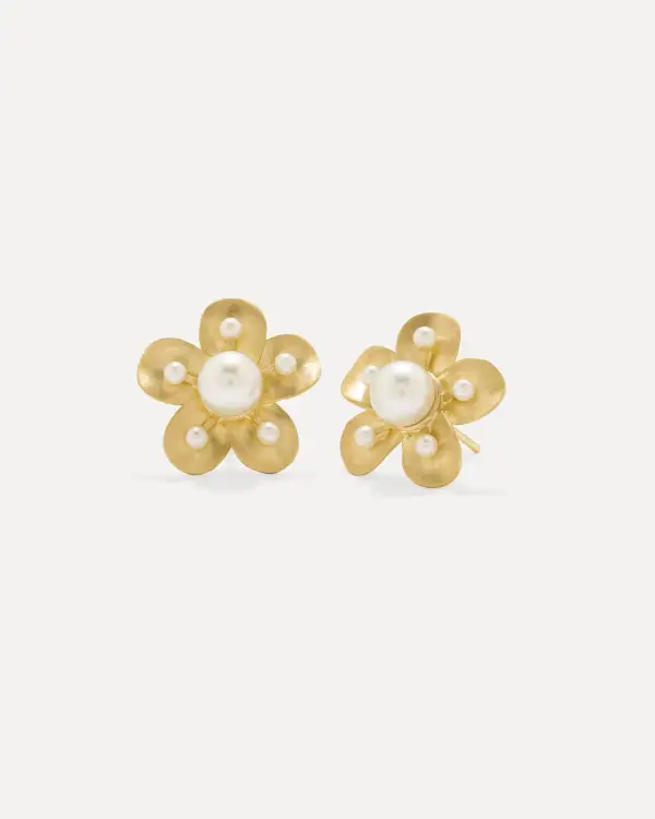 Blossom Desert Flower Stud Earrings