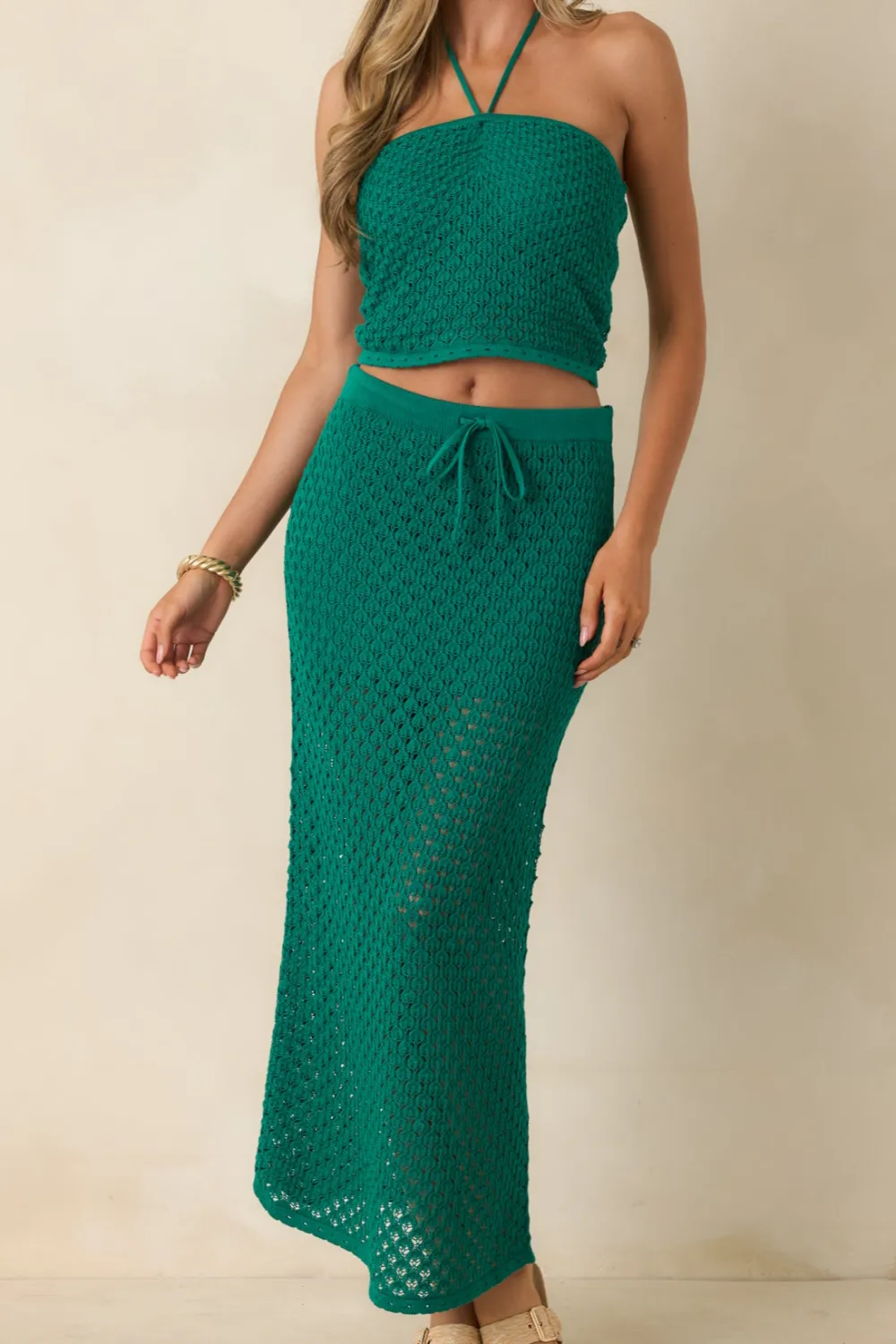 Rainforest Crochet Maxi Skirt