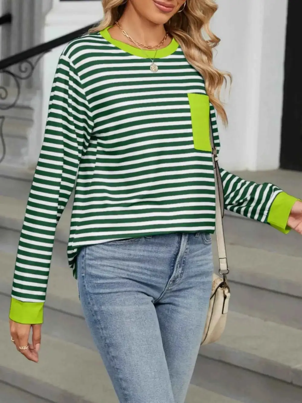 Striped Long Sleeve T-Shirt