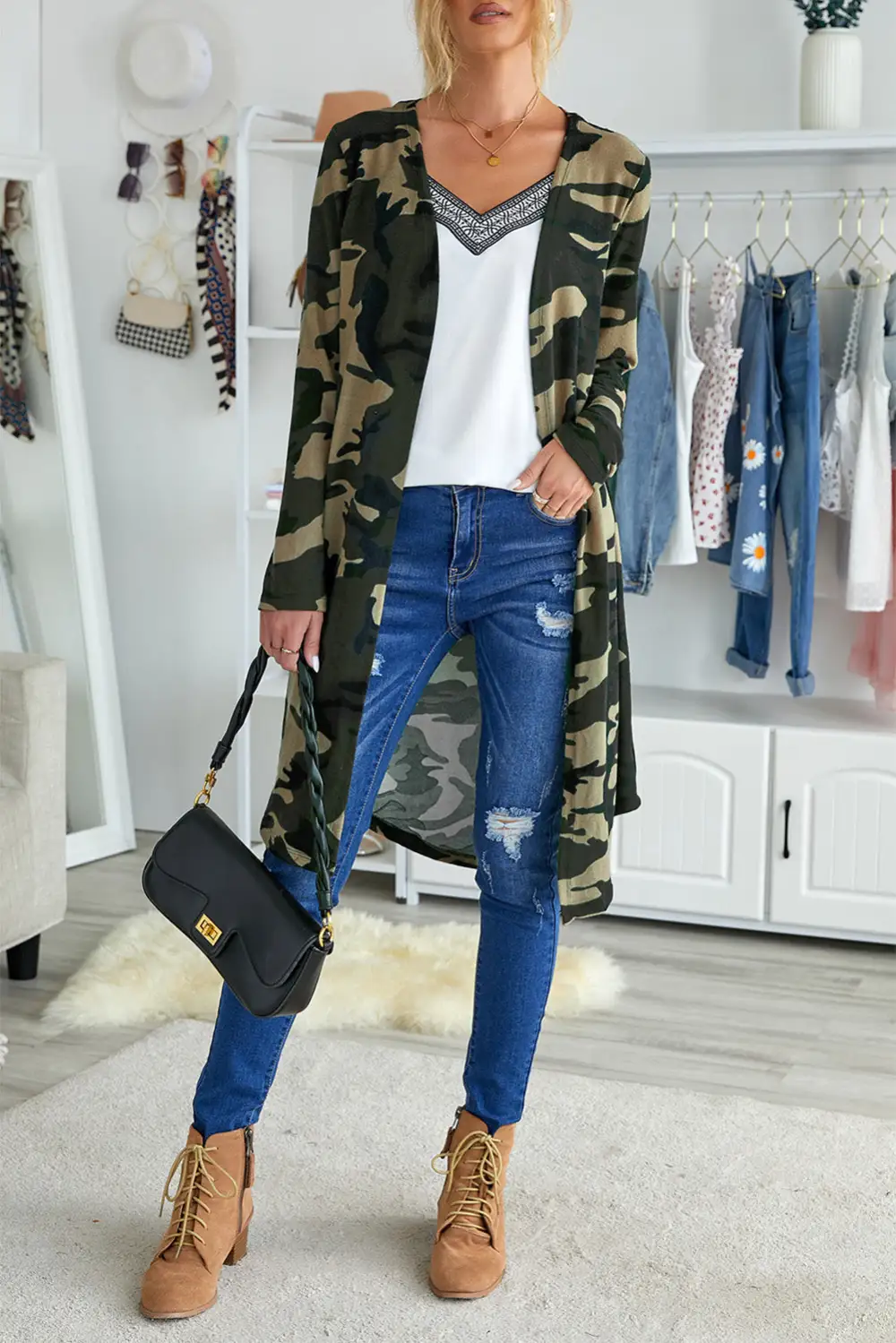 Longline Knit Cardigan