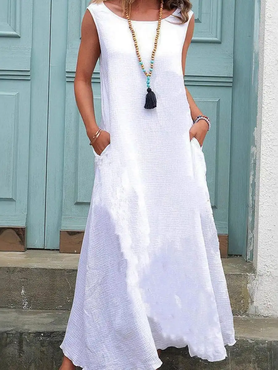 Plus Neck Maxi Dress