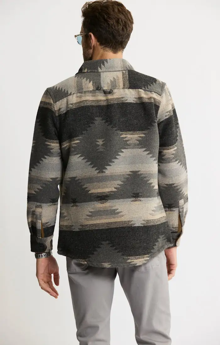 Unlined Wool Blend Overshirt