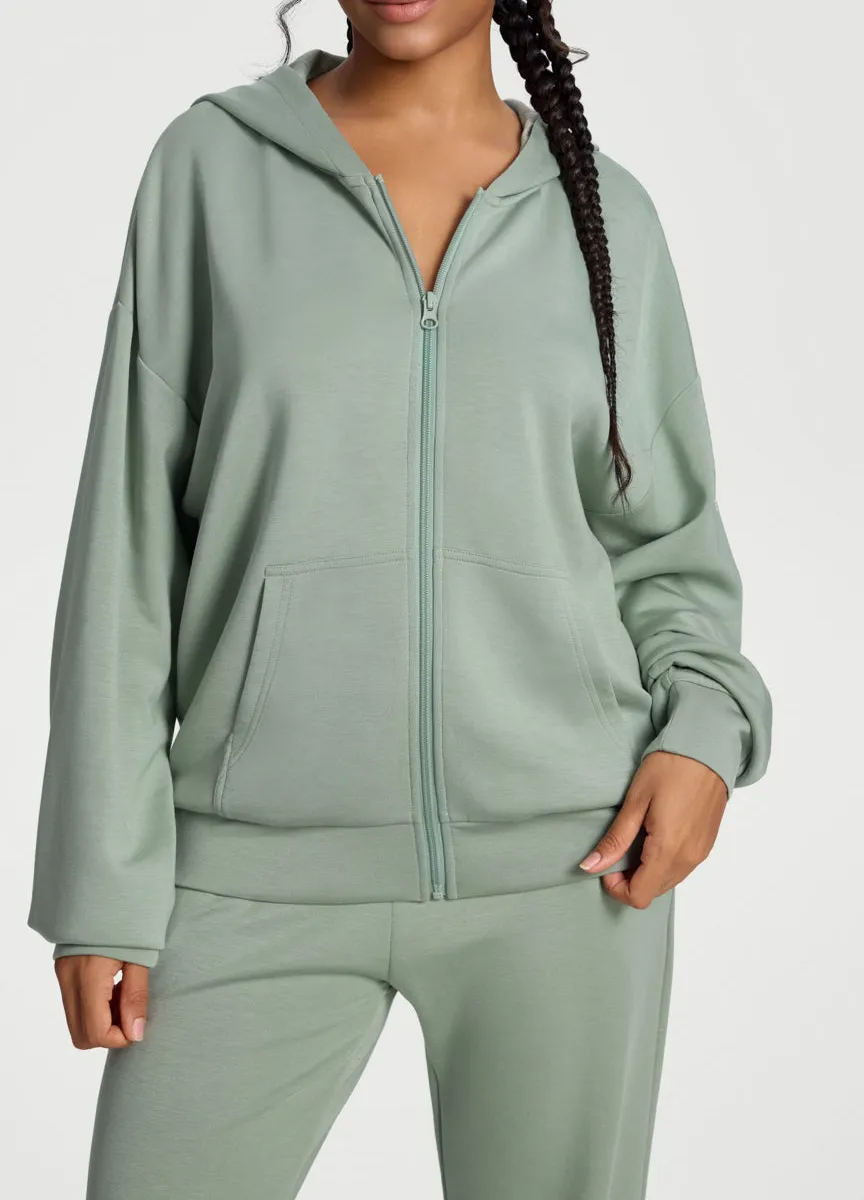 Easy Fit Oversized Full-Zip Hoodie