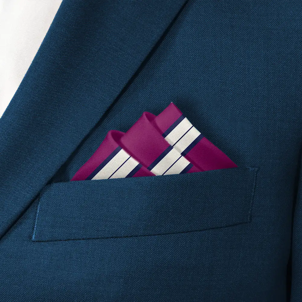 Distinctive Dapper Striped Pocket Square