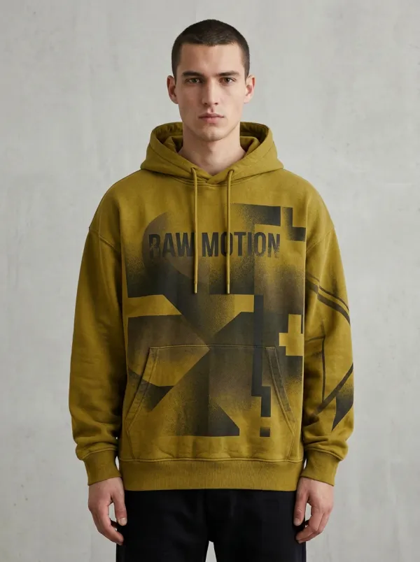Modern Geometric Men's Graphic Hoodie
