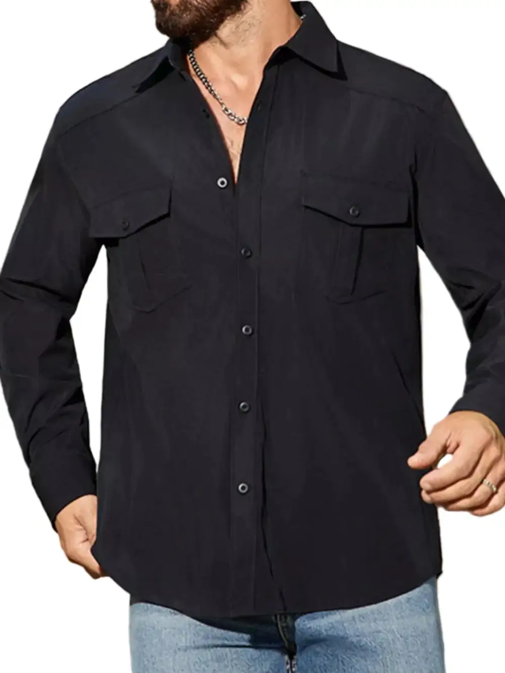 Classic Button Up Long Sleeve Shirt