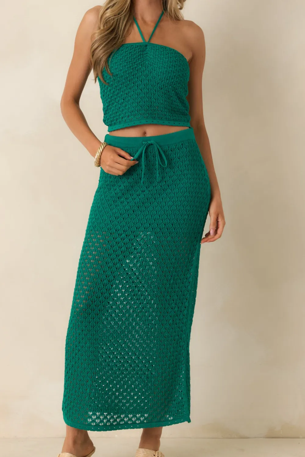 Rainforest Crochet Maxi Skirt