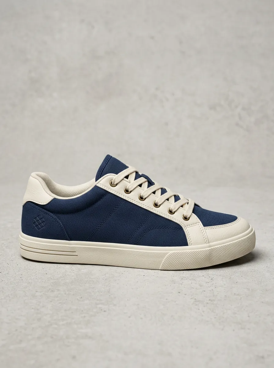 Clean-Look Graphic Silhouette Men's Casual Sneakers