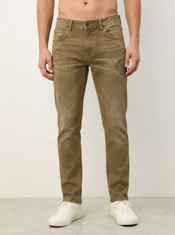 Men's Mid-Blue Industrial Gear Shield Stretch Jeans