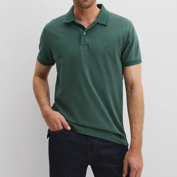 Men's Jacquard Polo Shirt