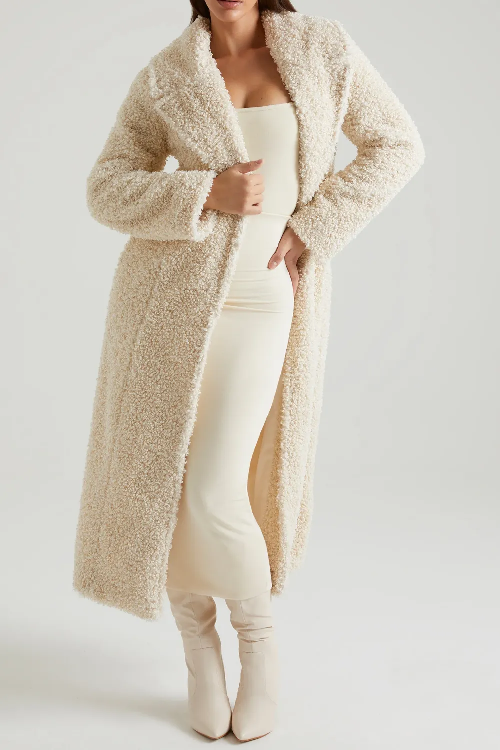 Soft And Wide Casual Long Warm Coat