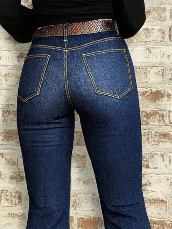 Women' High-Waisted Flare Jeans