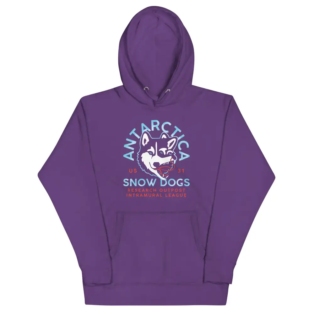 Antarctica Snow Dogs Unisex Comfort Hoodie