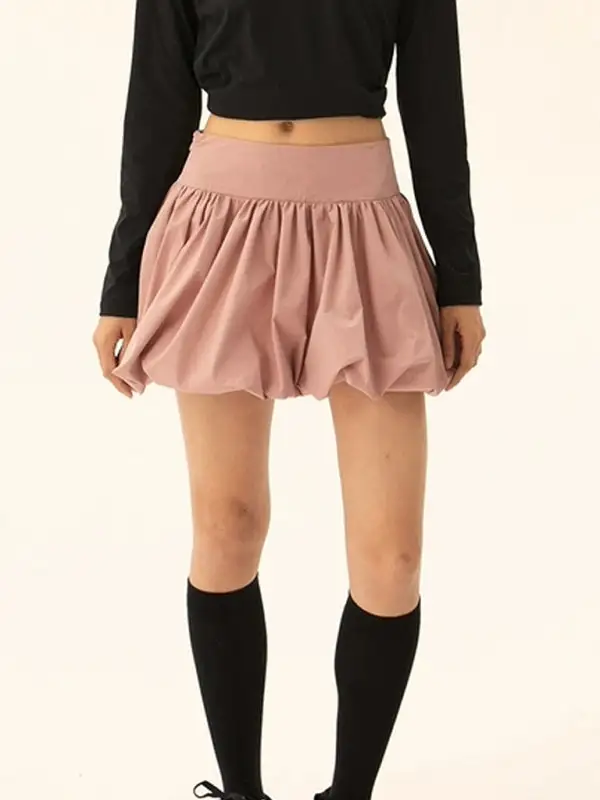 Smart Cotton Blend Pocket Detail Skirt