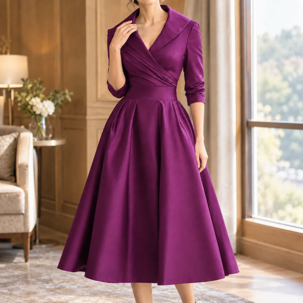 Streamlined Refined Women's Midi Dress