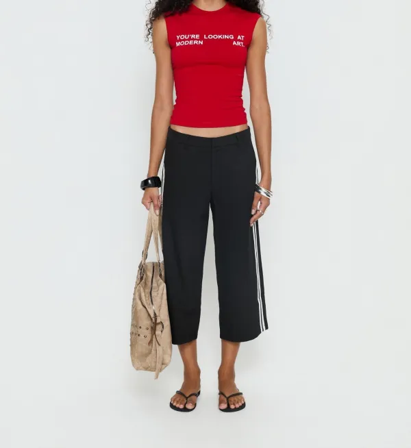 Red Graphic Baby Tee