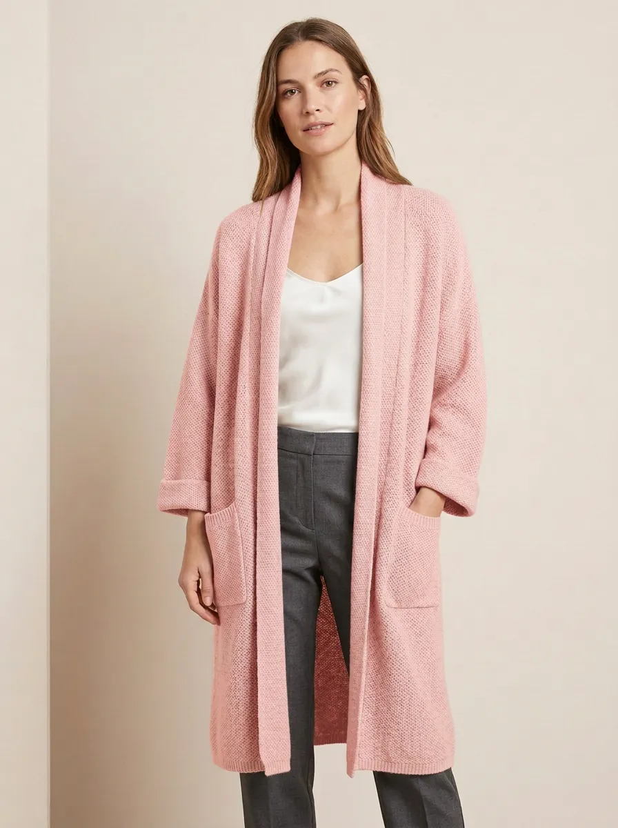 Women's Relaxed Minimal Knit Cardigan