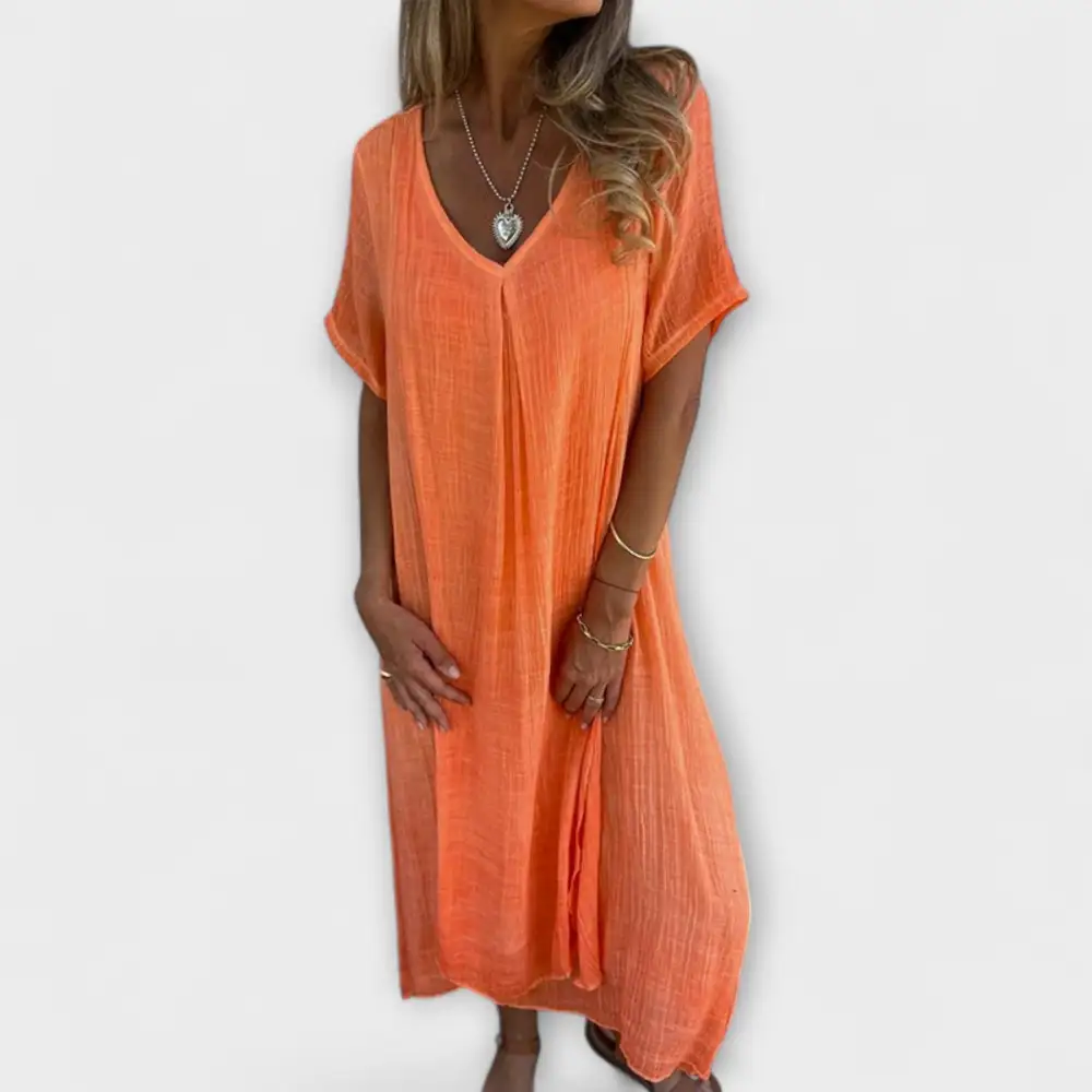 Linen Cotton Casual Dress