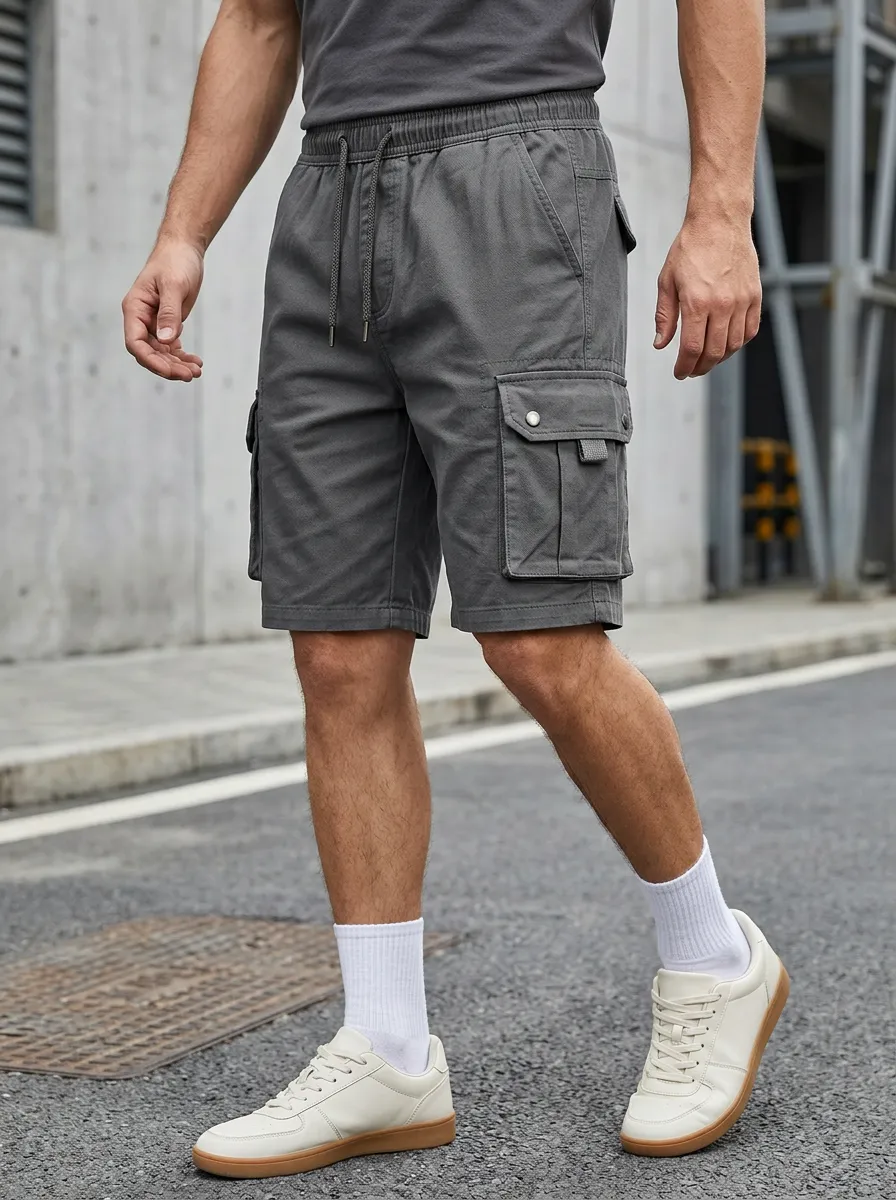 Classic Multi-Pocket Casual Cargo Shorts