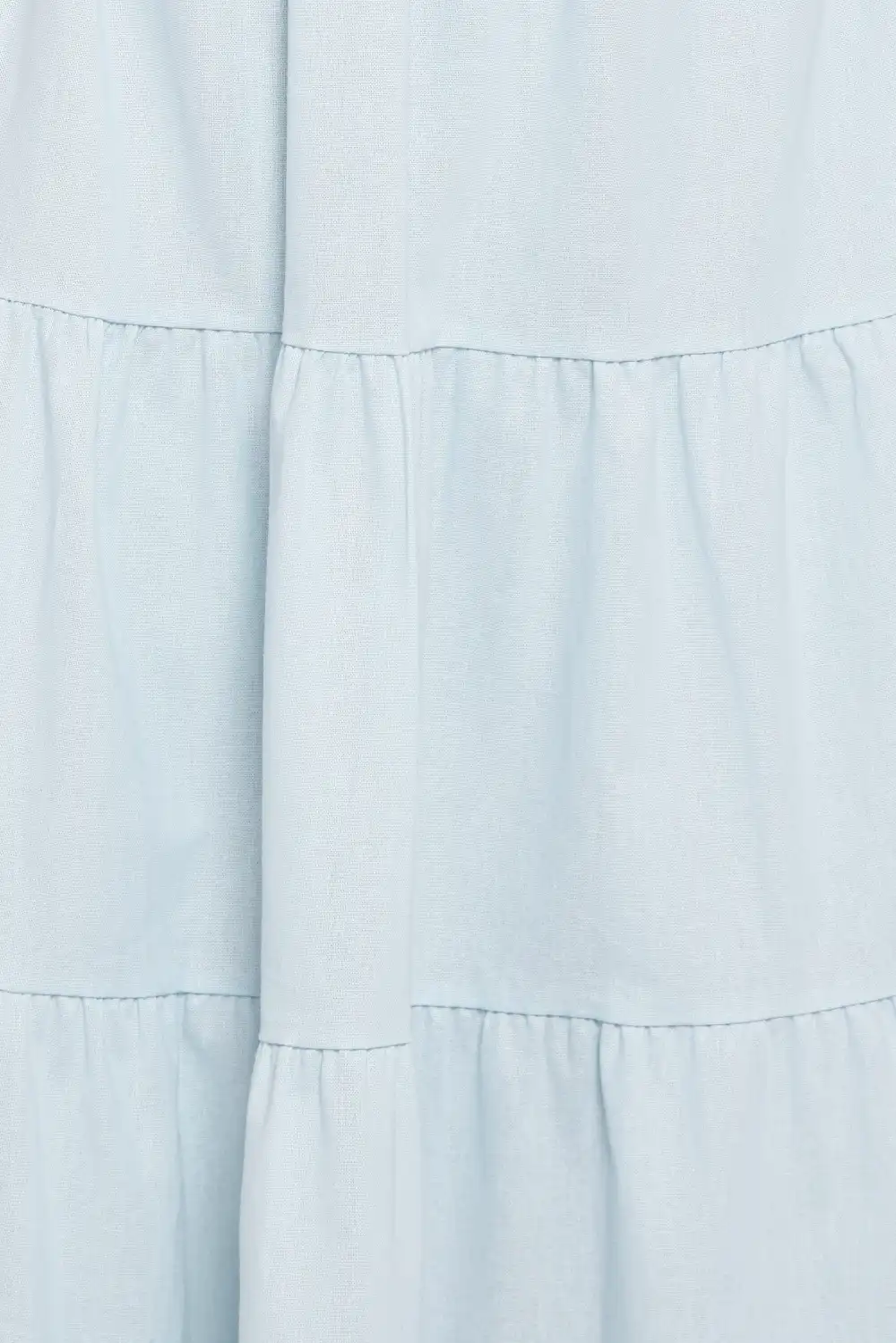 Tiered Straight Neck Maxi Dress