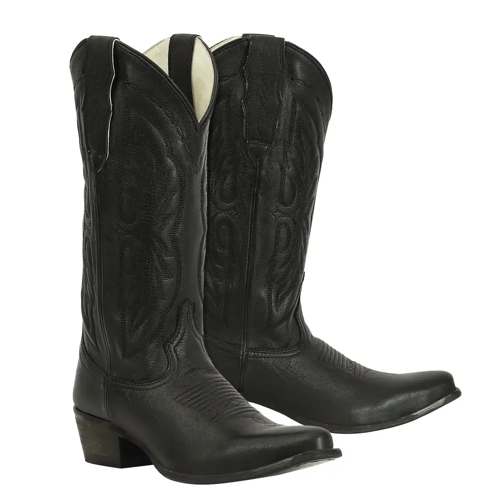 Durable Round Toe Men's Denim Boots
