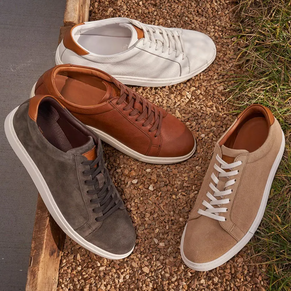 Rubber Cup Soles Lace-up Sneaker