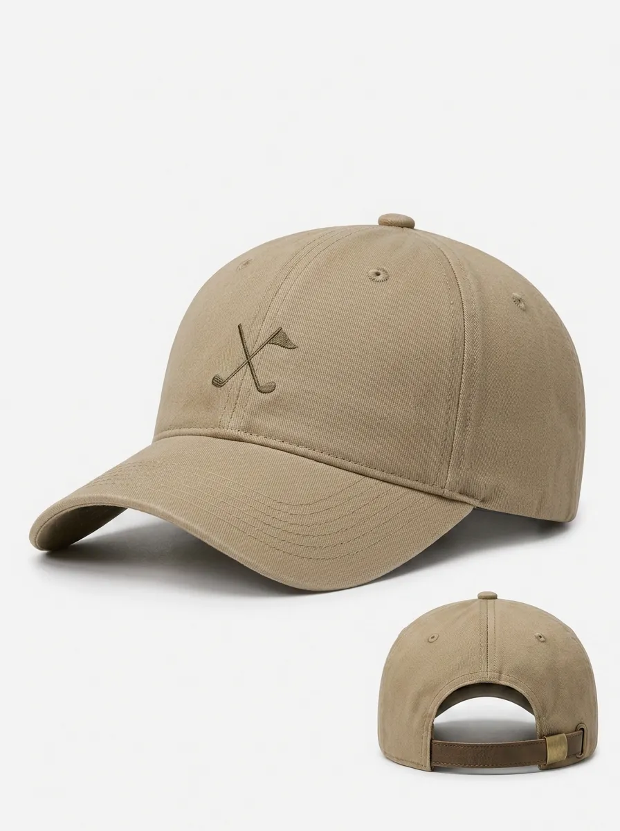 Unisex Equestrian Lover Horse Riding Crossed Whip Printed Cap
