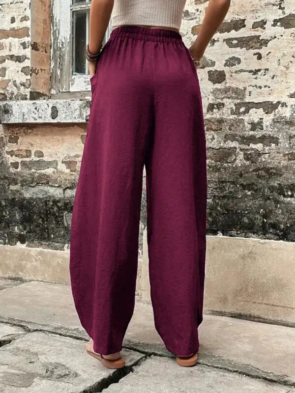 Pants Clean Pocket Elastic Trousers