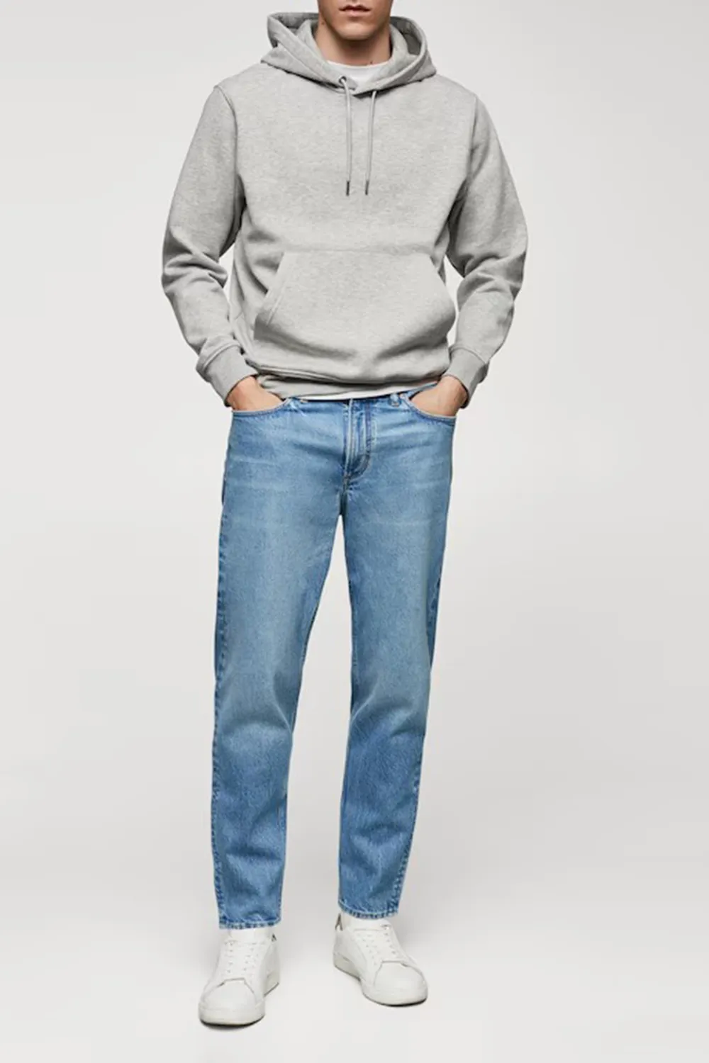 Kangaroo Hooded Cotton Sweatshirt