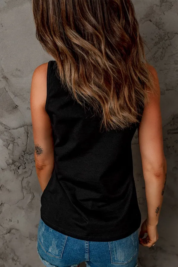 Strappy Neck Tank Top