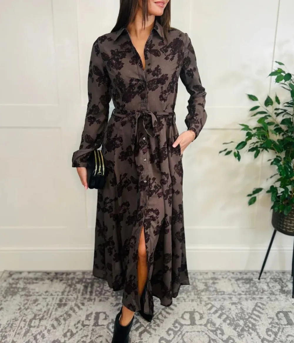 Imogen Autumn Print Shirt Dress